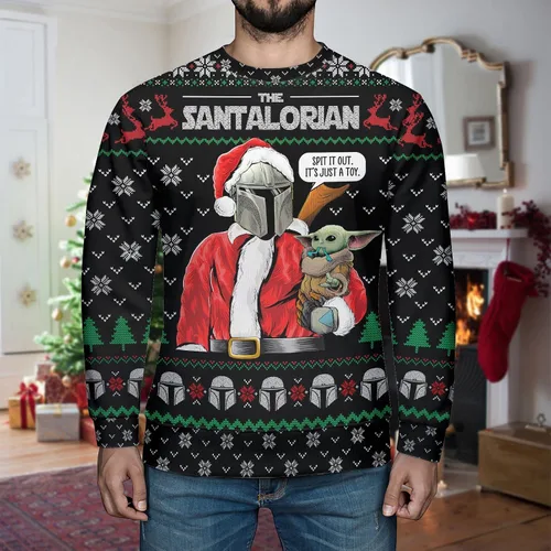 Vista 4 de 34HD Suéter feo de Navidad de película suéter feo de Navidad suéteres feos de película suéteres de película Púrpura