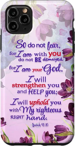 Vista 13 de So Do Not Fear for I 'm with You Isaías 41:10 - Funda cristiana para iPhone 17