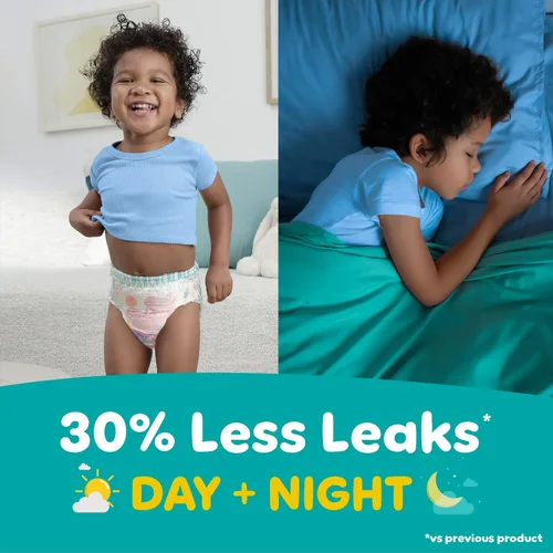 Vista 5 de Easy Ups - Pantalones de entrenamiento para niñas y niños, talla 4 (2T3T), 25 unidades, ropa interior absorbente de Peppa Pig, hasta un 100% a
