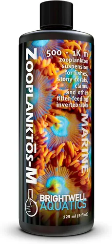Vista 11 de Brightwell Aquatics Zooplanctos-M - Suplemento alimenticio de zooplancton para acuarios marinos y de arrecife, 2-l