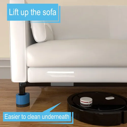 Vista 7 de Elevadores ajustables para muebles de cama elevan cualquiera de 1.3 pulgadas o 2.3 pulgadas, elevador de cama resistente para sofá, silla, sofá