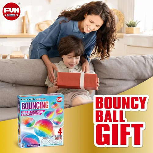 Vista 8 de FunKidz - Kit de bolas inflables grandes para niños, kit de fabricación de pelotas mágicas para manualidades, proyectos de ciencia y actividades