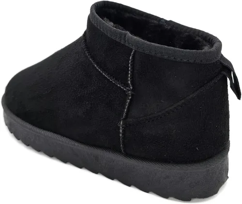 Vista 3 de TruFox Mini botines bajos para niños y niñas, con forro de piel suave y cálida