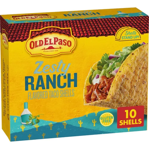 Vista 17 de Old El Paso Stand 'N Stuff Bold Nacho Cheese - Conchas de taco con sabor a queso de nacho, 10 unidades (paquete de 6)