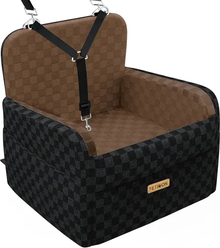 Vista 10 de PETICON Asiento de coche impermeable para perros pequeños y medianos Gris