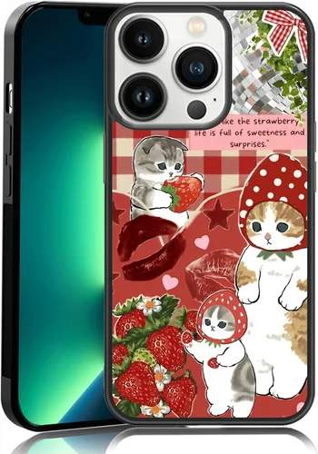 Vista 112 de Elegante funda de teléfono con diseño de gato Marie compatible con iPhone 11, funda de encaje dorado para iPhone, a prueba de golpes, rosa fucsia