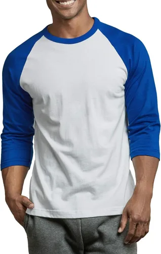 Vista 17 de TOP PRO Camiseta de béisbol casual con manga raglán 3/4 para hombre