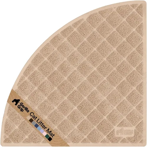 Vista 30 de GORILLA GRIP Tapete para caja de arena para gatos, resistente al agua, respaldo texturizado, fácil de limpiar, menos residuos y suelos limpios, 17 x
