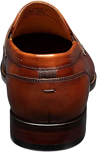 Vista 4 de Florsheim Sorrento Moc Toe Penny Mocasines para hombre sin cordones, Negro