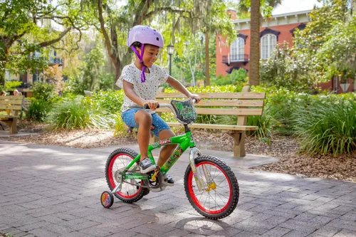 Vista 3 de Dynacraft Teenage Mutant Ninja Turtles Bicicleta para Niños Varones de 5 a 7 años – Bicicleta para niños principiantes con ruedas de entrenamiento