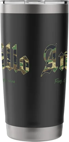 Vista 4 de Amarillo Gothic Design Camouflage Version Stainless Steel Insulated Tumbler
