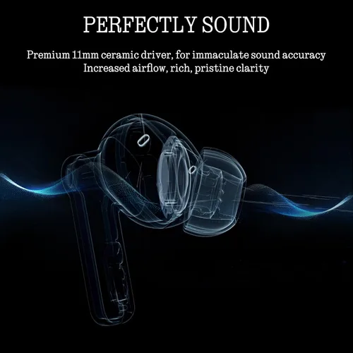 Vista 6 de Nothing Auriculares inalámbricos Bluetooth, auriculares híbridos ANC inteligentes de 45 dB, aumento de graves profundos de 0.433 in, audio de alta