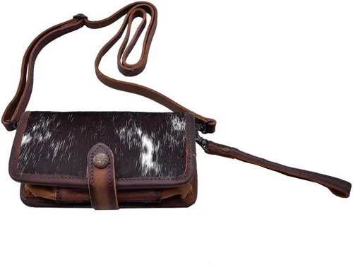 Vista 3 de STS Ranchwear Crossbody Wallet Ladies Leather Handbag Cowhide