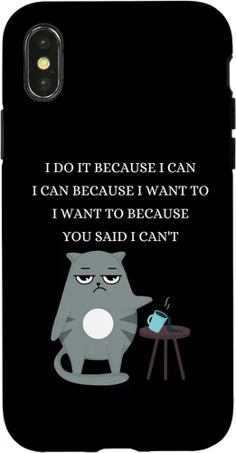 Vista 5 de iPhone 16 Gato malo travieso sarcástico rudo divertido frases caso