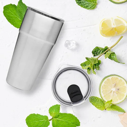 Vista 6 de YETI Rambler - Tapa de vaso de 30 onzas para vaso Yeti Rambler, tapa de repuesto a prueba de salpicaduras para vaso Yeti Ozark Trail Old Style RTIC