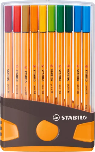 Vista 2 de STABILO Fineliner point 88 - ColorParade - Varios colores - 20 piezas