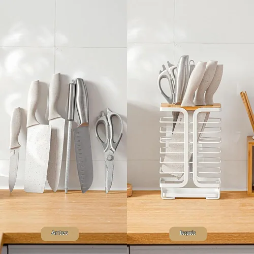 Vista 5 de Poeland Organizador de almacenamiento para cuchillos de cocina