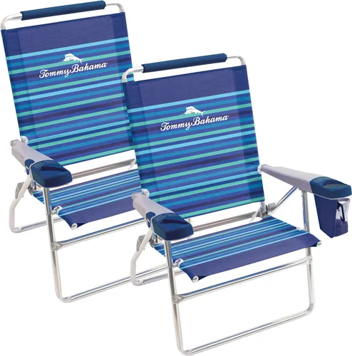 Vista 6 de Tommy Bahama Silla de playa Hi-Boy de 4 posiciones, altura del asiento de Mixto