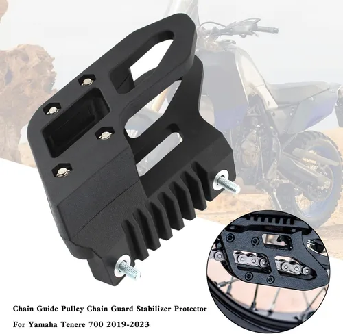 Vista 5 de Polea guía de cadena Estabilizador protector de cadena apto para Yamaha Tenere 700 XTZ 2019+