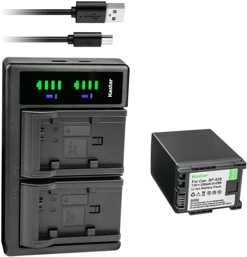 Vista 8 de Kastar BP-828 BP828 LTD2 Cargador de batería USB Reemplazo para Canon XF400 XF405 XA10 XA11 XA15 XA20 XA25 XA30 XA35 XA40 XA45 XA50 XA55 VIXIA HFGGG