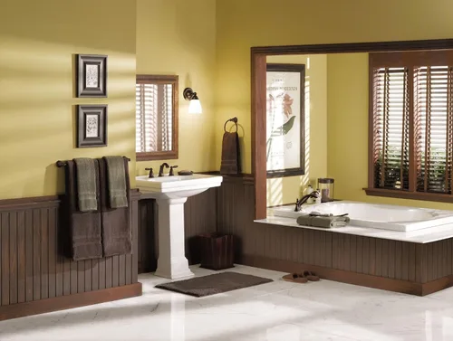 Vista 3 de Moen YB2261ORB Brantford - Accesorio de tocador de baño de doble montaje con 1 luz con vidrio esmerilado, bronce aceitado