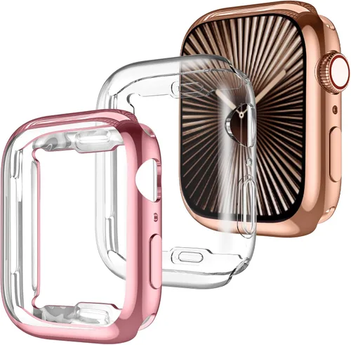 Vista 29 de GEAK - Juego de 3 fundas protectoras TPU compatibles con Apple Watch Series 11 10, protector de pantalla de 1.65 pulgadas, funda protectora completa
