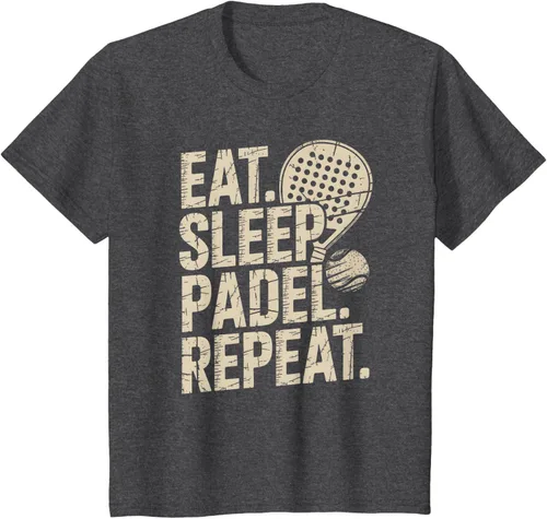 Vista 28 de Camiseta Eat Sleep Padel Repeat Padel Jugador de Tenis