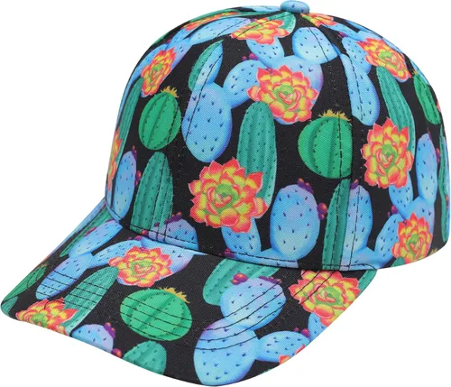 Vista 21 de ZLYC Gorra de béisbol hawaiana con estampado floral para mujer Aguacate Negro