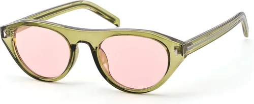 Vista 8 de AZorb Lentes de sol ovalados pequeños retro con diseño de ojo de gato para Tortuga/Marrón degradado