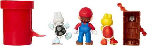 Vista 5 de Nintendo Super Mario Dungeon 2.5" Figura Multipack Diorama Set con Accesorios