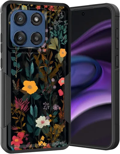 Vista 269 de para Moto G Play 4G 2024, funda de dos capas híbrida resistente y a prueba de golpes, PC duro + silicona suave protectora para Motorola Moto G Play