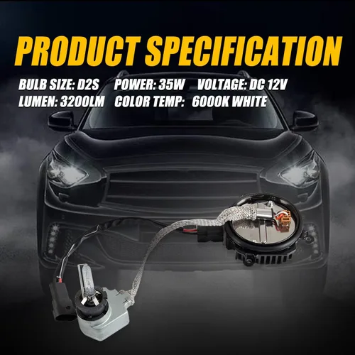 Vista 5 de RANSOTO balasto de faro HID de xenón compatible con Nissan 350z 370z Altima Murano Rogue Infiniti G35 G37 Fx35 Fx45 Qx56 Qx70 con encendedor