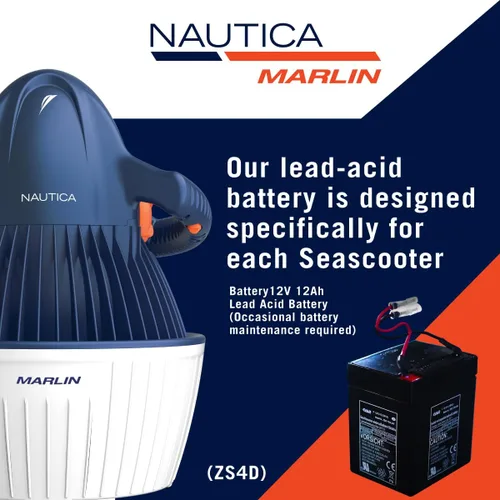 Vista 8 de Nautica - Marlin Seascooter - Serie de buceo recreativo - Scooter de mar para niños y adultos jóvenes