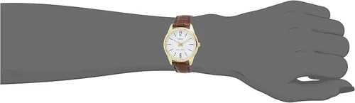 Vista 5 de Casio #LTP-V005GL-7B - Reloj analógico de vestir con correa de cuero dorado estándar para mujer, MIX, Movimiento de cuarzo