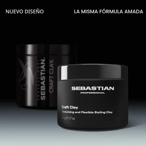 Vista 2 de Sebastian Craft arcilla remoldable mate texturizer Unisex, 1.7 onzas Arcilla para peinar el cabello para una sujeción natural 1.7 oz
