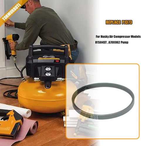 Vista 4 de PJ373 Correa para compresores de aire Husky se adapta a la bomba modelo H1504ST, A700062