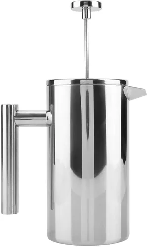 Vista 9 de ciciglow Cafetera de prensa francesa, acero inoxidable aislado 304 con filtro, prensa francesa de 27 onzas (27.1 fl oz) con doble pared para oficina