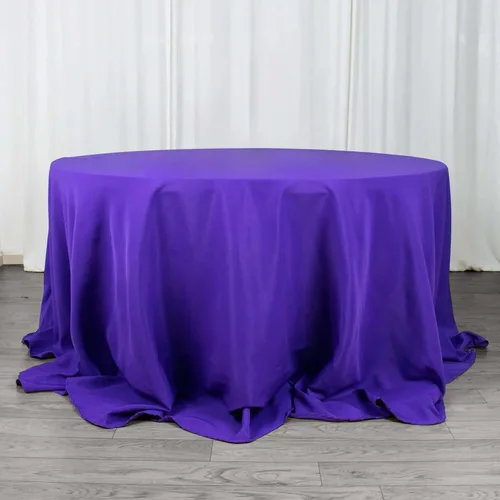 Vista 63 de Efavormart - Mantel redondo de poliéster de 90 pulgadas sin costuras de calidad comercial para banquetes de boda, restaurante