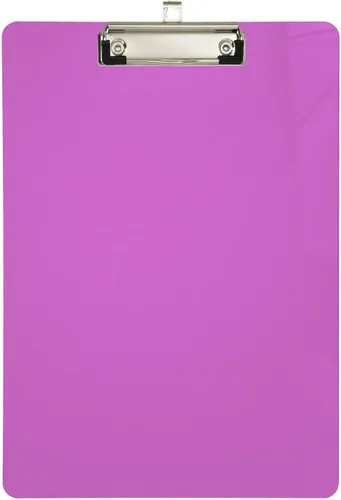 Vista 12 de Portapapeles acrílico azul claro tamaño A4 12.5 x 9 pulgadas con clip de perfil bajo para estudiantes, oficina, organizador de documentos, arte