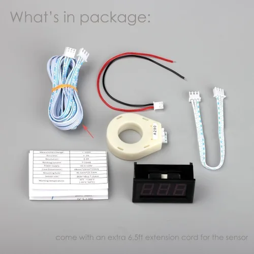Vista 3 de AILI DC 120V 100A Transformador de corriente de descarga de carga de corriente Medidor de voltaje de potencia Ampere No necesita derivación con CT