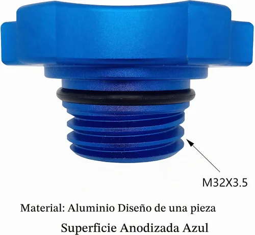 Vista 5 de Tapa de llenado de aceite de motor de aluminio kweiny Compatible con Chrysler Dodge Jeep Ram Mitsubishi Mini 1993-2020