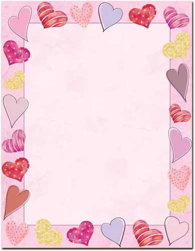 Vista 16 de Corazones horneados Paquete de 25 - Membrete imprimible de 8.5 x 11 pulgadas - Compatible con impresoras láser y de inyección de tinta
