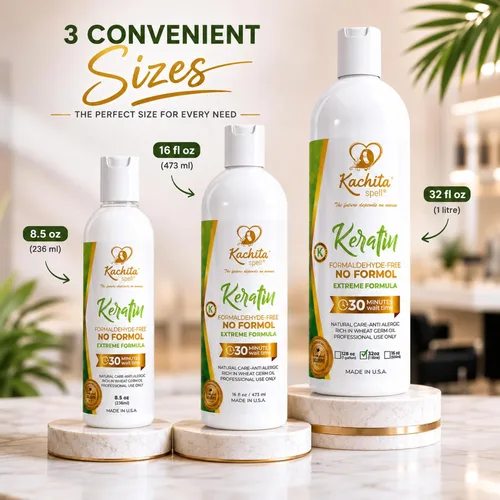 Vista 8 de Kachita Spell Tratamiento de queratina sin formaldehído + kit de champú
