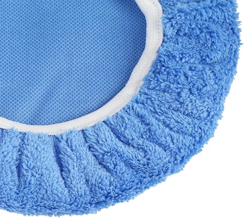 Vista 8 de X AUTOHAUX 5pcs 9-10 pulgadas azul cielo microfibra cera de coche pulido capó cubierta de almohadilla de pulido