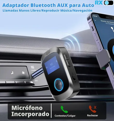 Vista 7 de Adaptador Bluetooth KAIY para auriculares de avión Bluetooth Transmitter for TV/PC/Gym, Bluetooth Receiver for Stereo Receiver, Wireless 3.5mm AUX