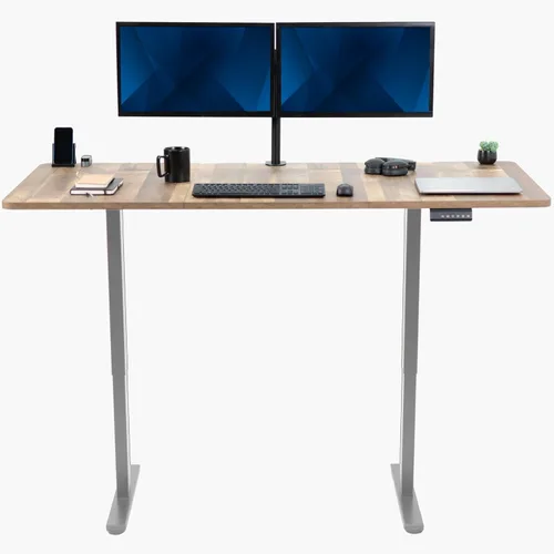 Vista 38 de VIVO DESK-KIT-E2B1B - Escritorio eléctrico de pie con motor doble, ajuste de altura de memoria, serie E2B, marco negro superior negro, DESK-KIT-E2B1B