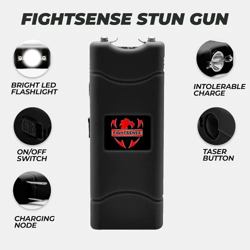 Vista 2 de FIGHTSENSE Paquete combinado de mini pistola aturdidora y spray de pimienta para kit de defensa personal