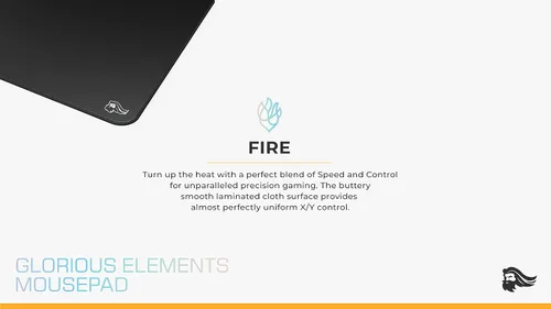 Vista 5 de GLORIOUS Elements - Alfombrilla de mouse para juegos – Alfombrilla de mouse Fuego