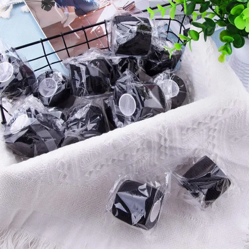 Vista 6 de BQTQ 96 rollos de cinta autoadhesiva de 2 pulgadas, color negro, autoadhesiva, vendaje atlético, vendajes elásticos para esguinces de hinchazón