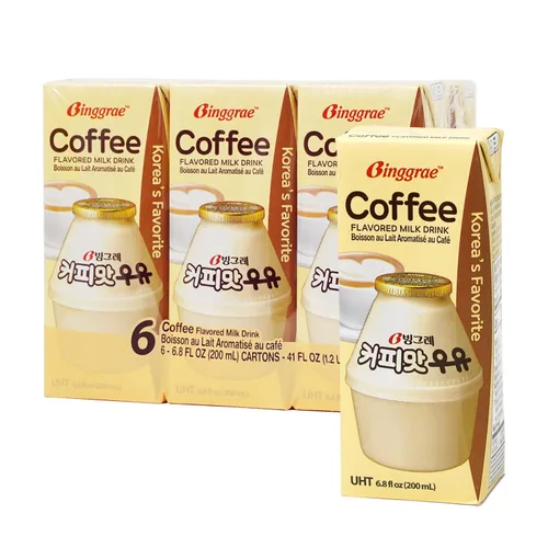 Vista 11 de Binggrae Bebida de Leche con Sabor a Plátano – Bebida Coreana Dulce y Cremosa – Cartones Estables en Estante de 6.8 fl oz – Paquete de 6